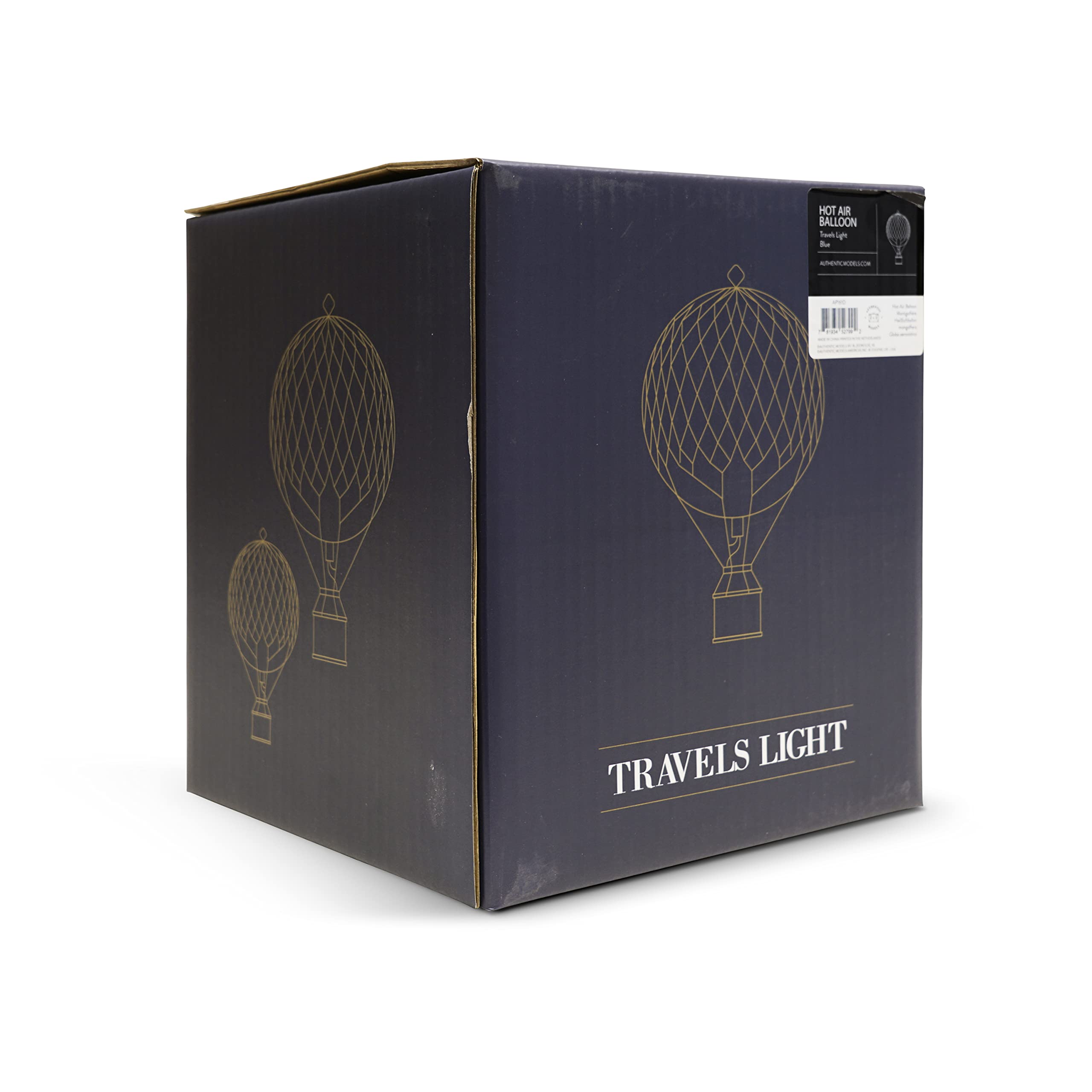 Authentic Models - Mongolfiera Media Travels Light Stelle Bianche