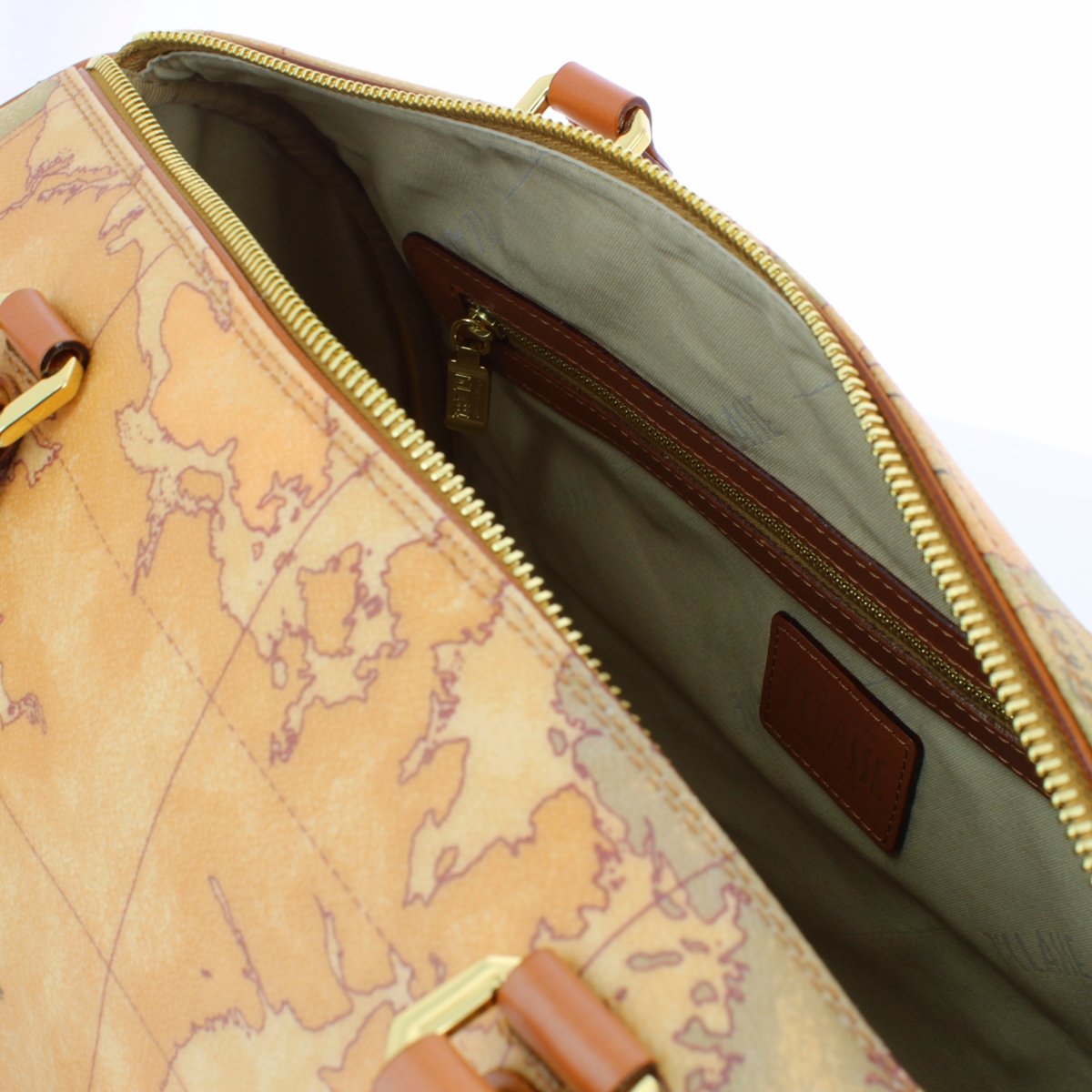 ALVIERO MARTINI 1? CLASSE - Borsa media a bauletto con tracolla Geo Classic D080 Beige