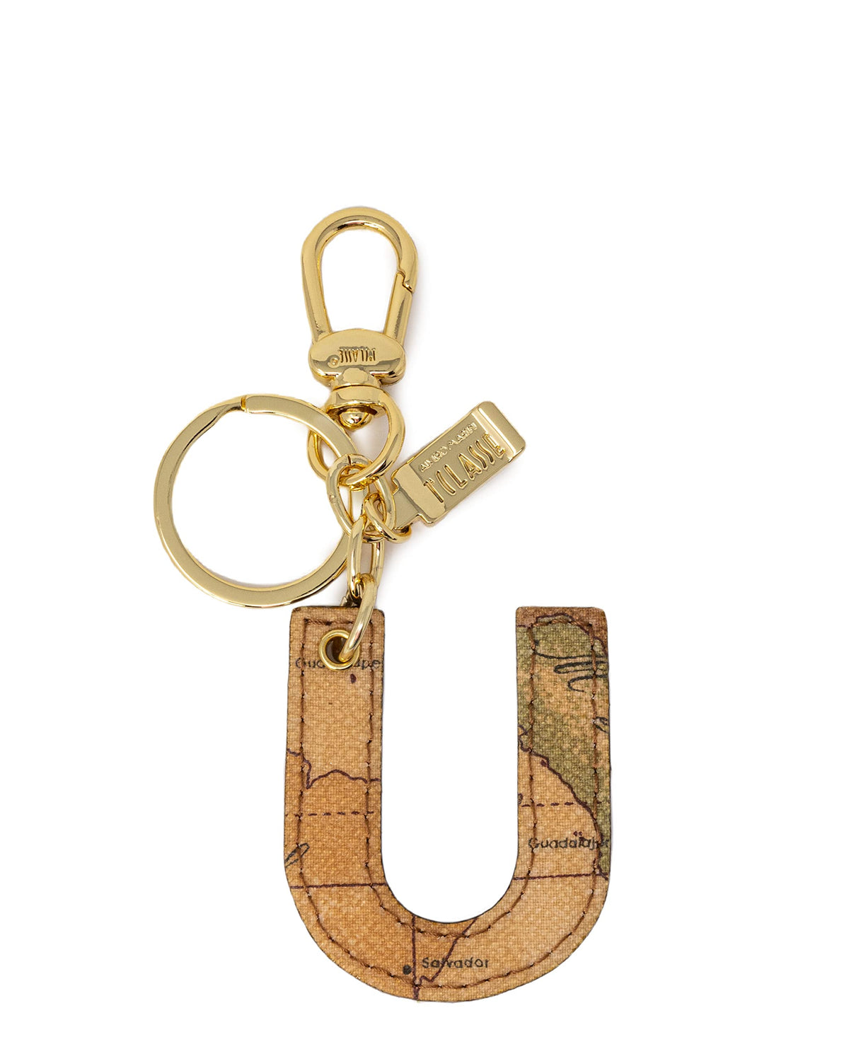 ALVIERO MARTINI 1a CLASSE - Portachiavi Charm Lettera U Naturale Beige