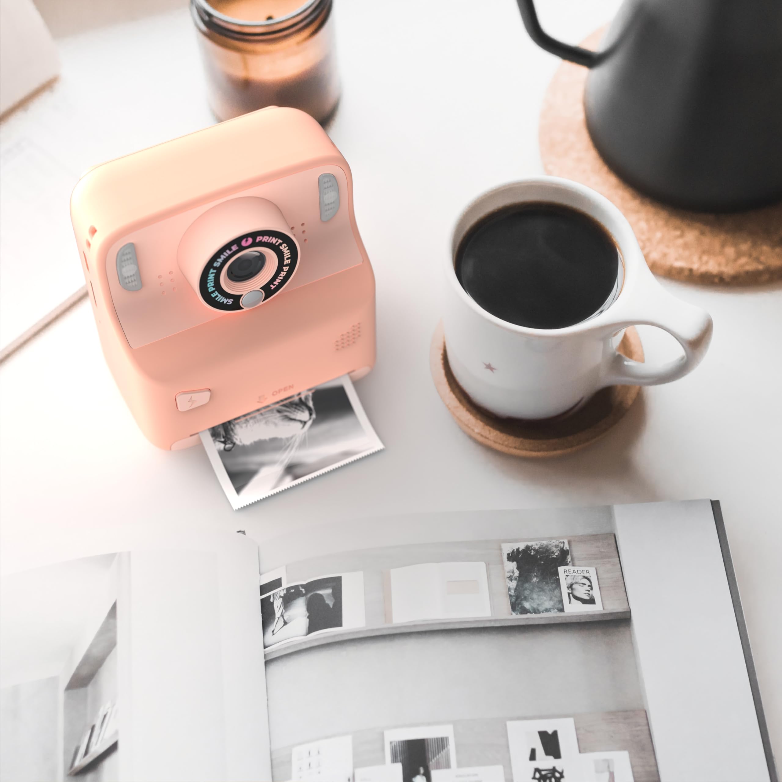 MOB - Pixiprint Scatta E Stampa in Bianco e Nero, Rosa