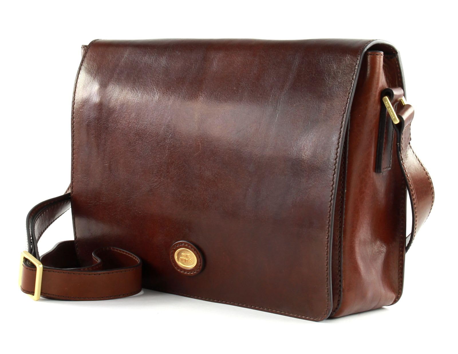 The Bridge - Messenger in pelle linea Story, Marrone