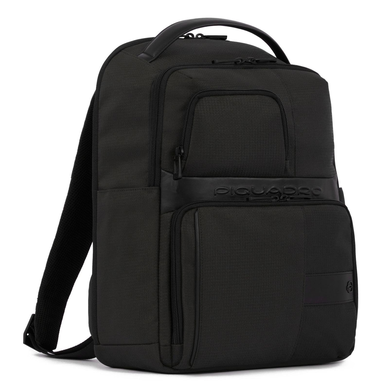 PIQUADRO - Zaino porta pc 14 '' in tessuto, Nero