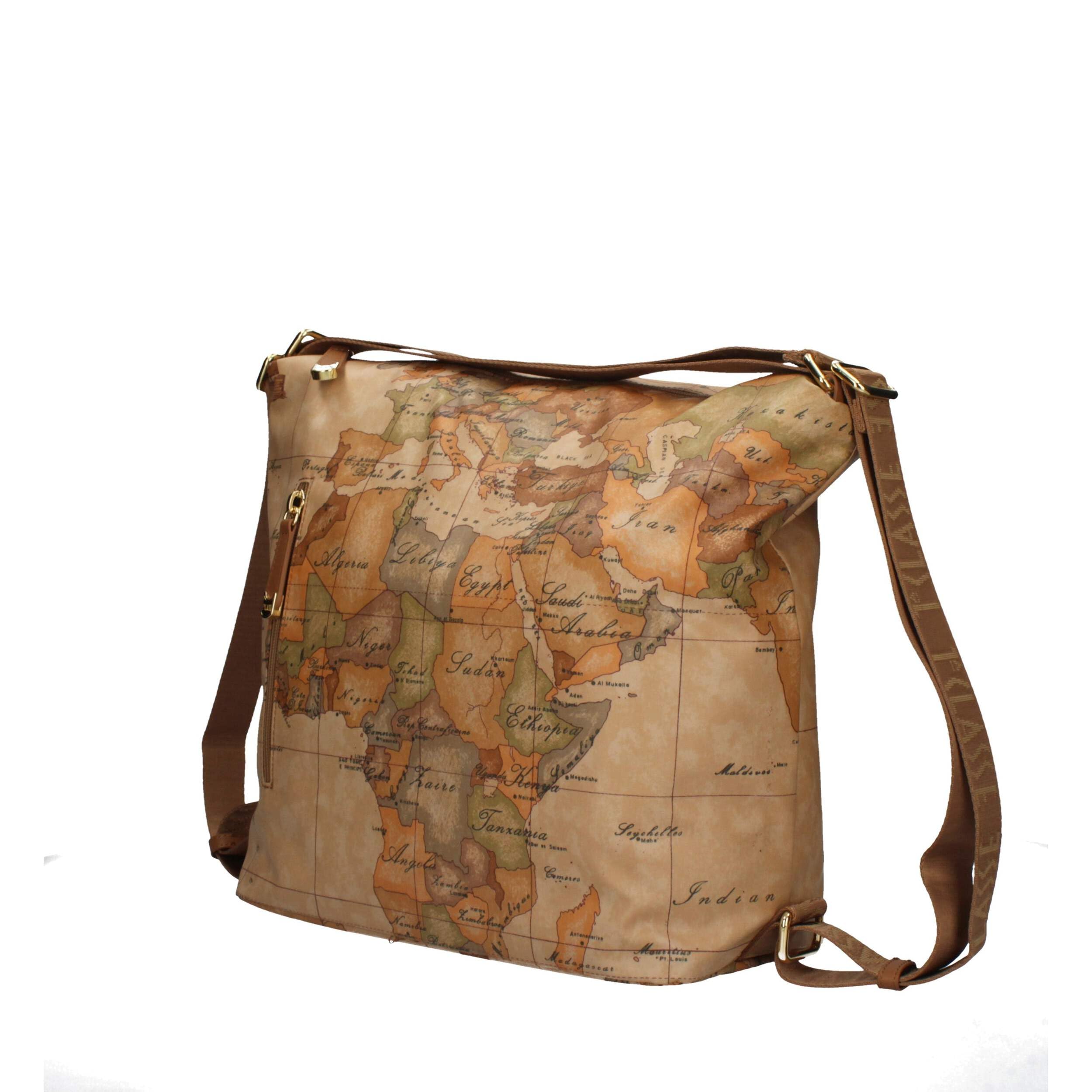 Alviero Martini - Geo Soft borsa hobo doppia portabilità S015, Beige