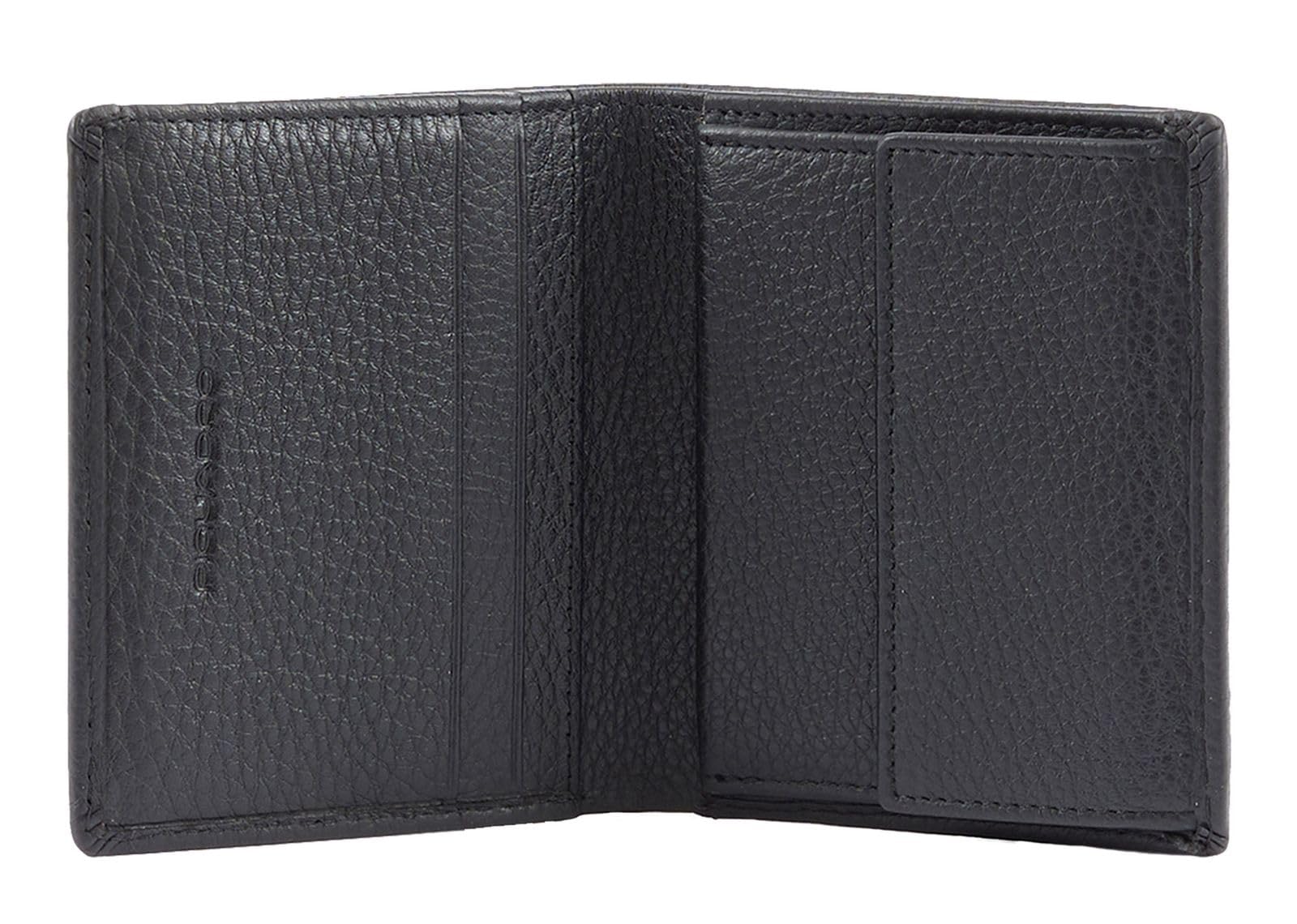 PIQUADRO -Portafogli piccolo verticale con porta monete Piquadro Modus Special, Nero