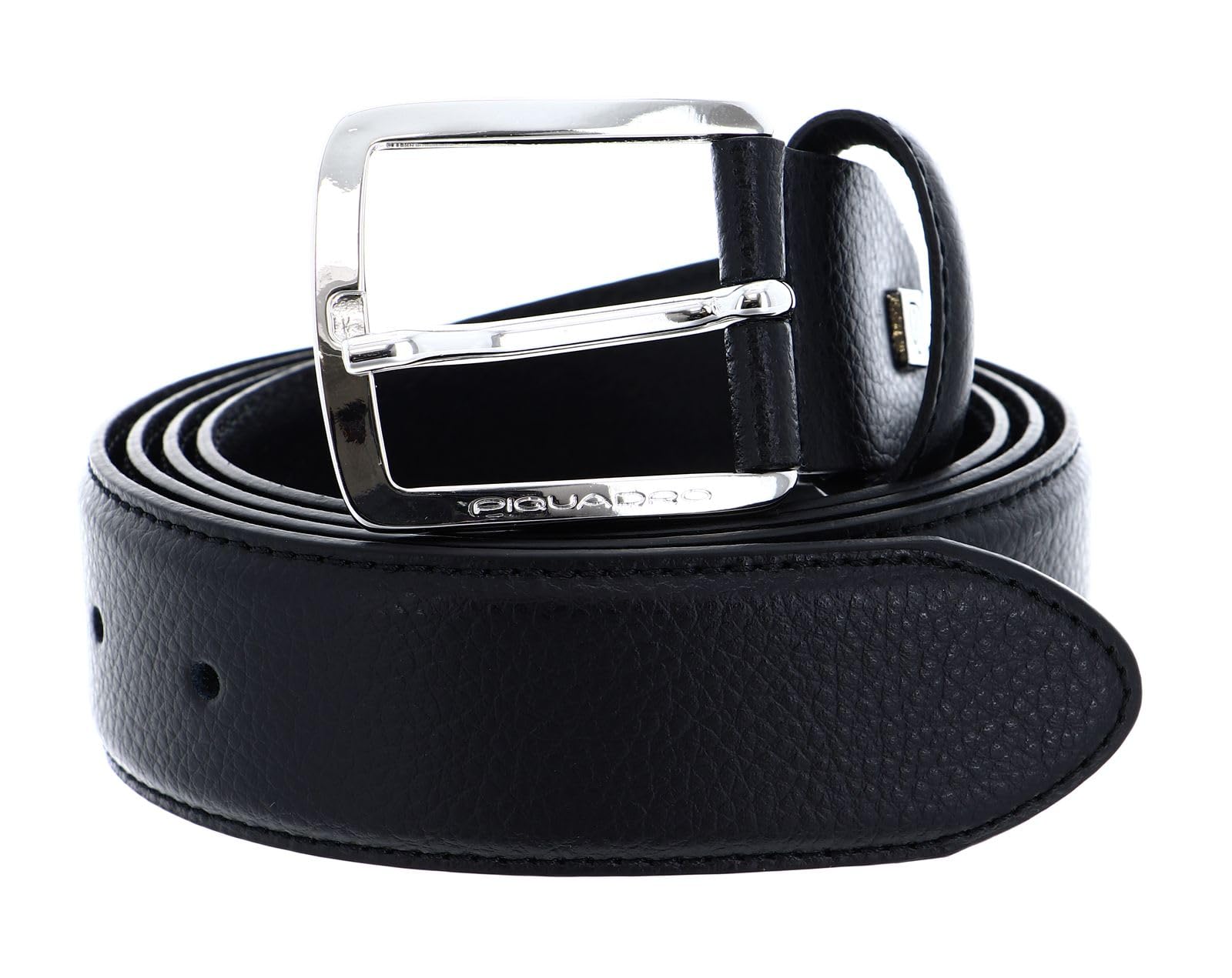 PIQUADRO - Cintura in pelle martellata Modus Nero