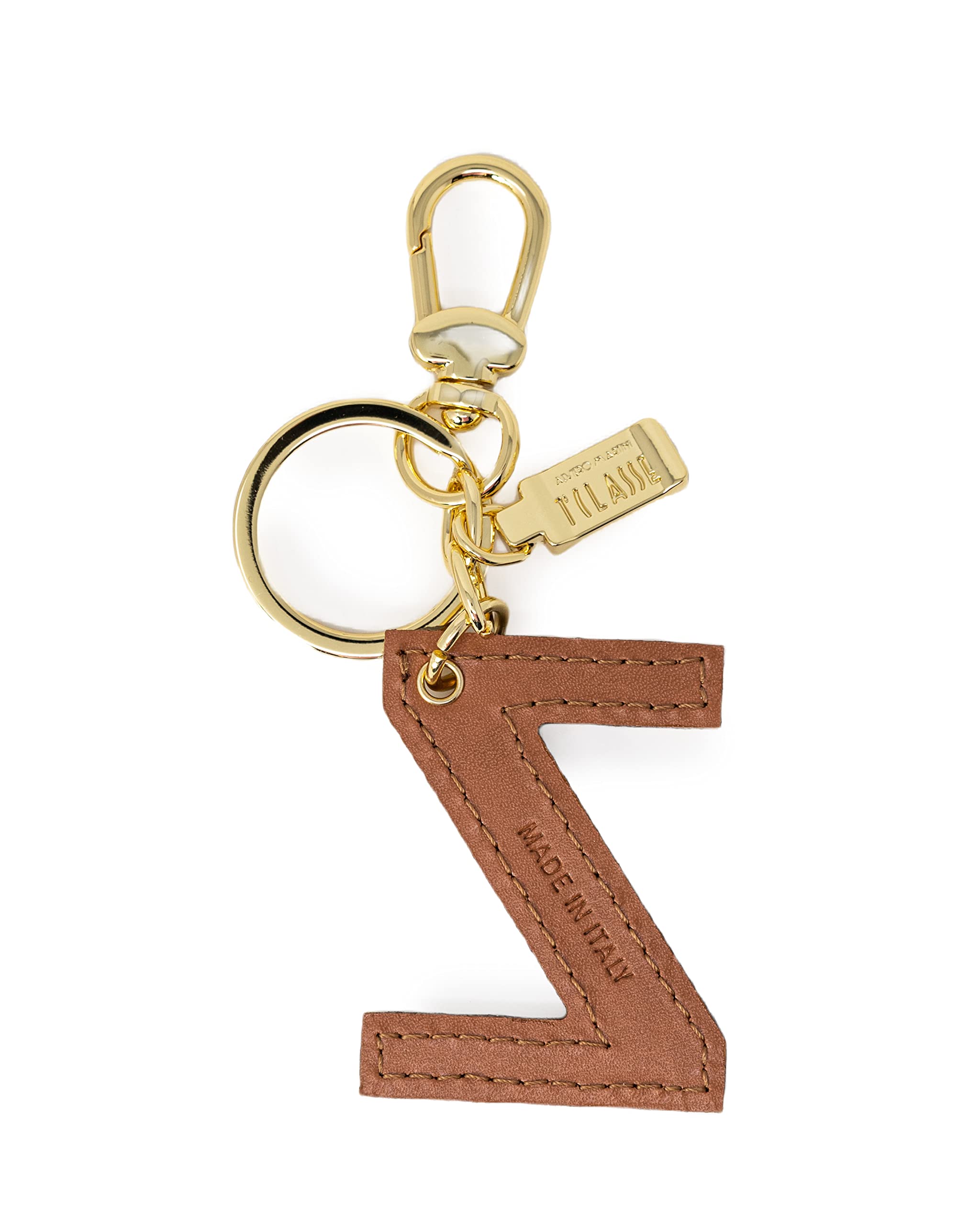 ALVIERO MARTINI 1a CLASSE - Portachiavi Charm Lettera Z Naturale Beige