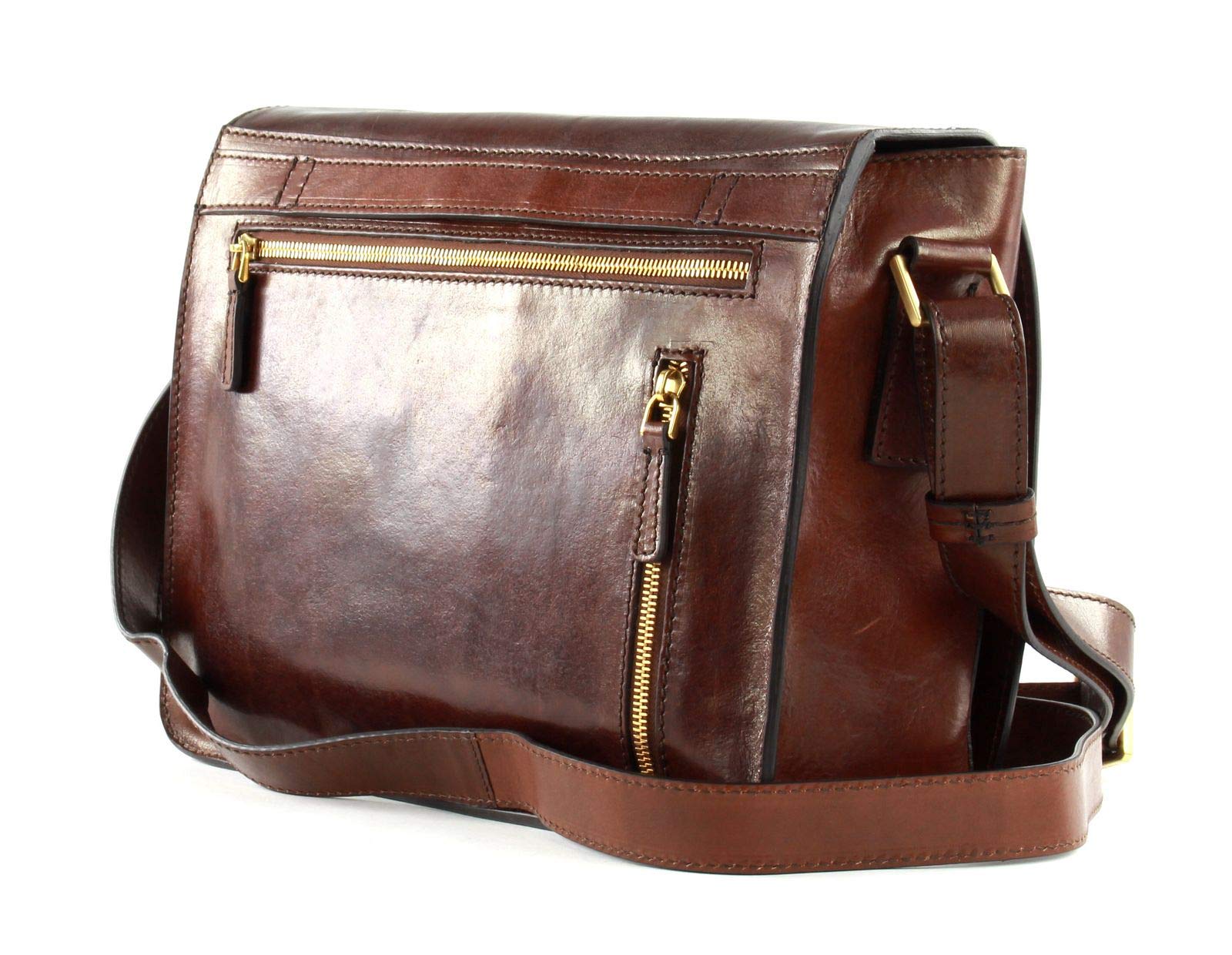 THE BRIDGE - Messenger in pelle linea Story, Marrone