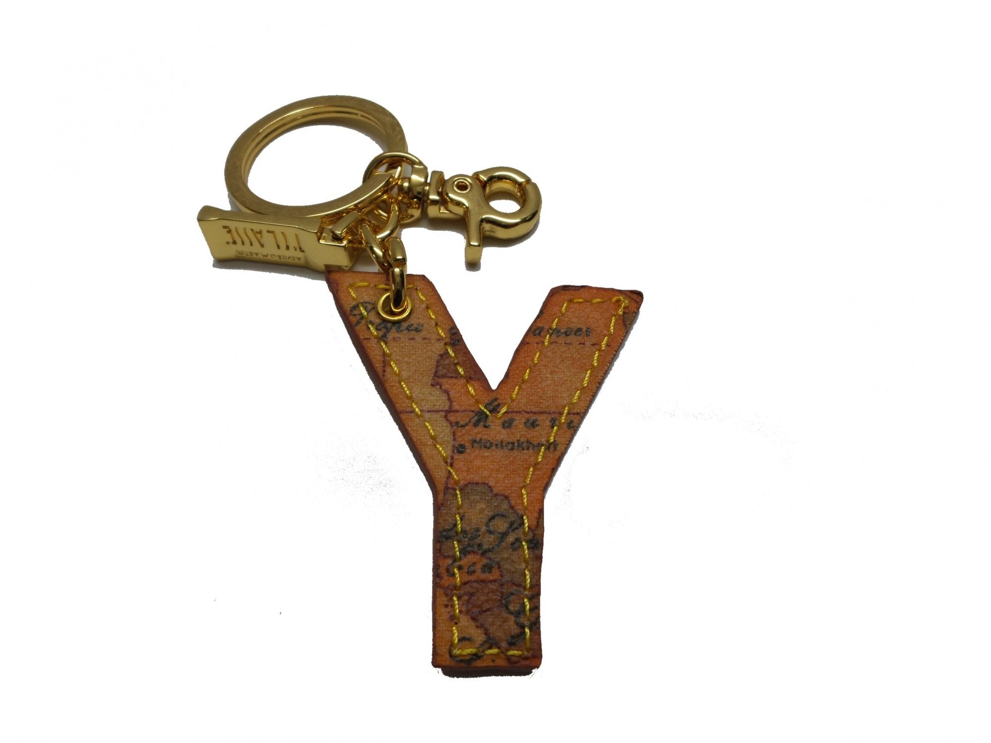 ALVIERO MARTINI 1a CLASSE - Portachiavi Charm Lettera Y Naturale Beige