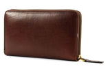 THE BRIDGE -Portafogli donna con zip Florentin, Cuoio