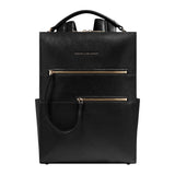 Zaino donna in pelle porta pc, Nero