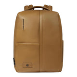 Zaino in pelle porta pc 15,6", Giallo