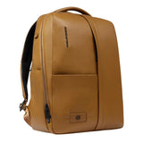 Zaino in pelle porta pc 15,6", Giallo