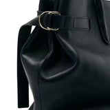 Borsa New Business grande in pelle, Nero