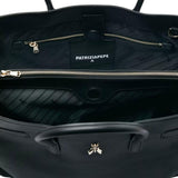 Borsa New Business grande in pelle, Nero