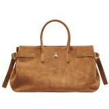 New Business borsa grande in suede, Beige