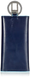 PIQUADRO - Portachiavi con sei ganci e moschettone Blue Square Blu2