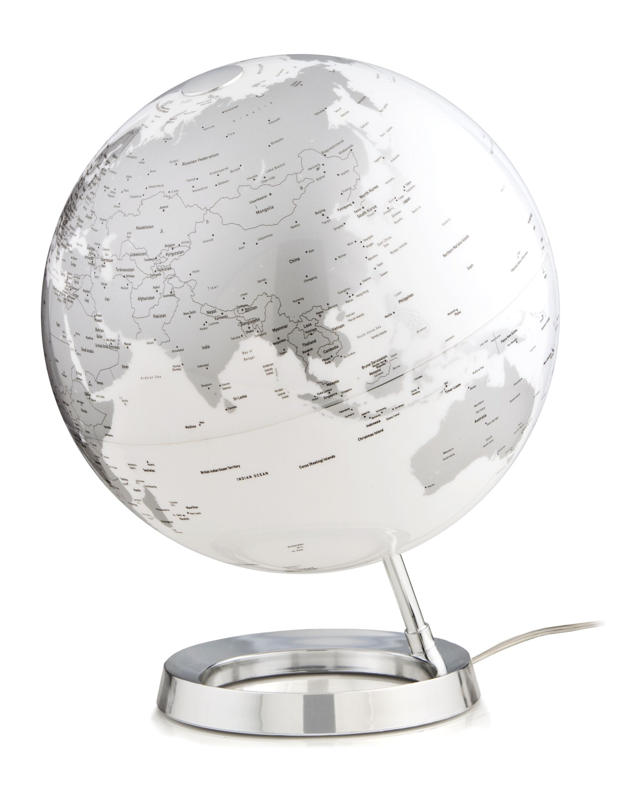 TECNODIDATTICA - Lampada Mappamondo Atmosphere Chrome