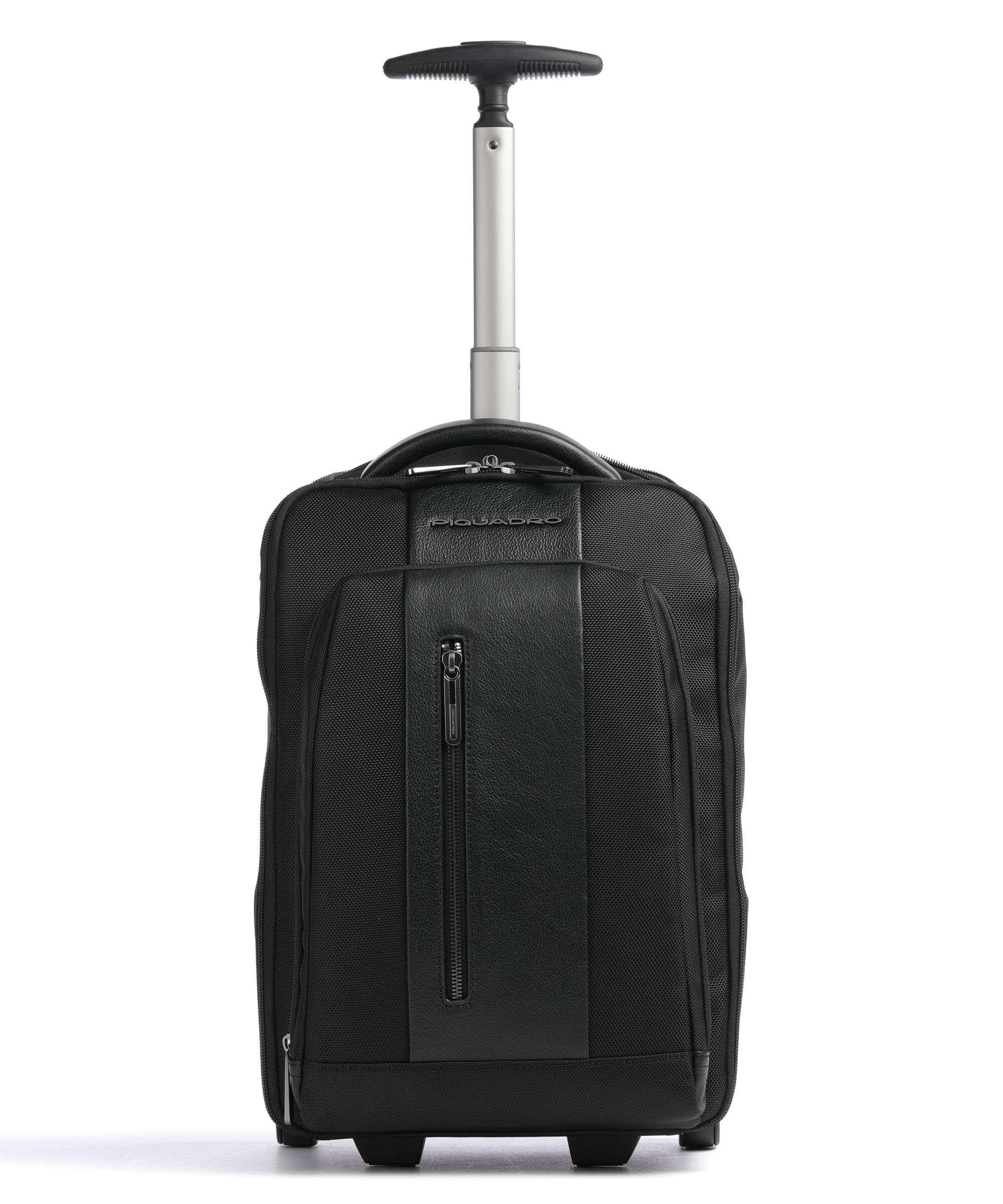 PIQUADRO -Trolley cabina portabile a zaino in tessuto riciclato Piquadro Brief2, Nero