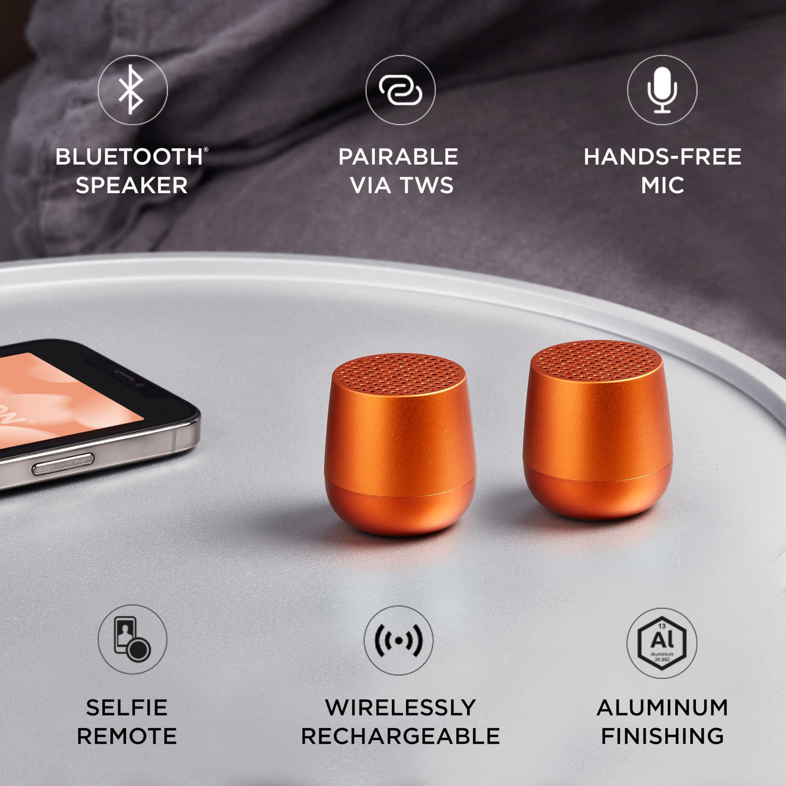LEXON - Cassa Bluetooth MINO + Rosso