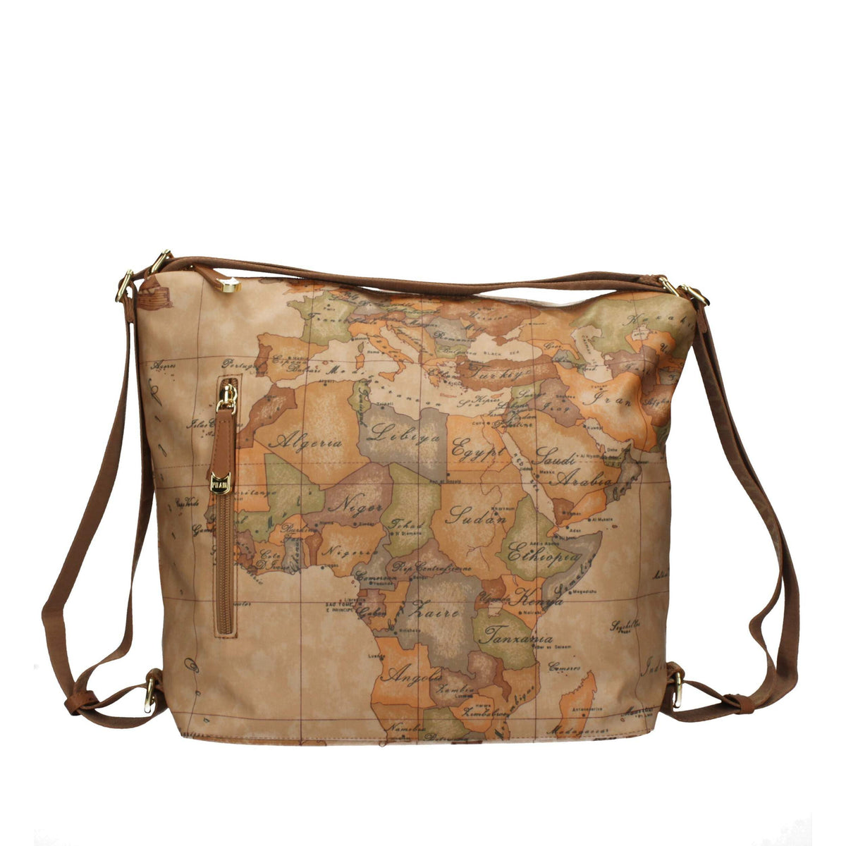 Alviero Martini - Geo Soft borsa hobo doppia portabilità S015, Beige