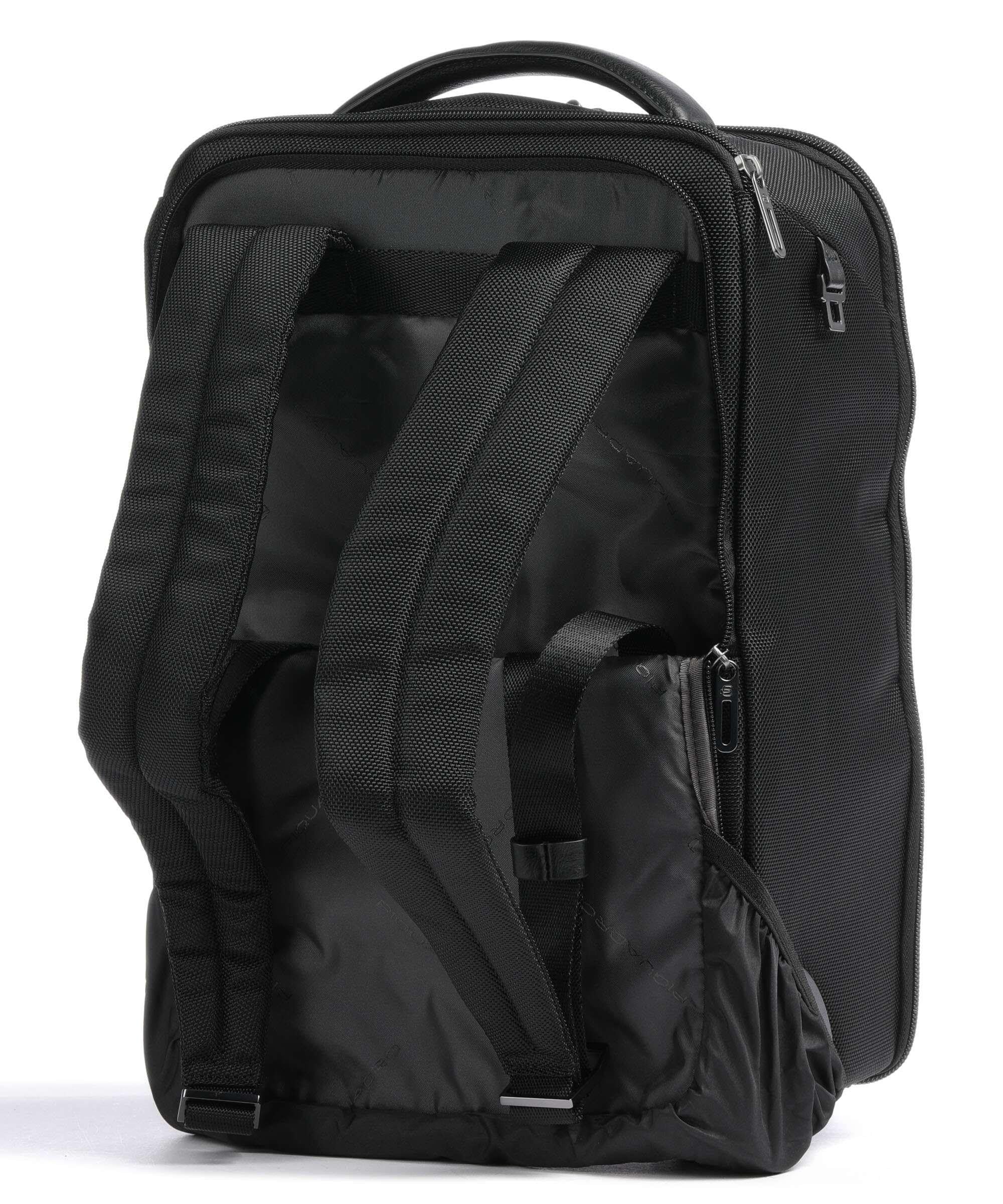 PIQUADRO -Trolley cabina portabile a zaino in tessuto riciclato Piquadro Brief2, Nero
