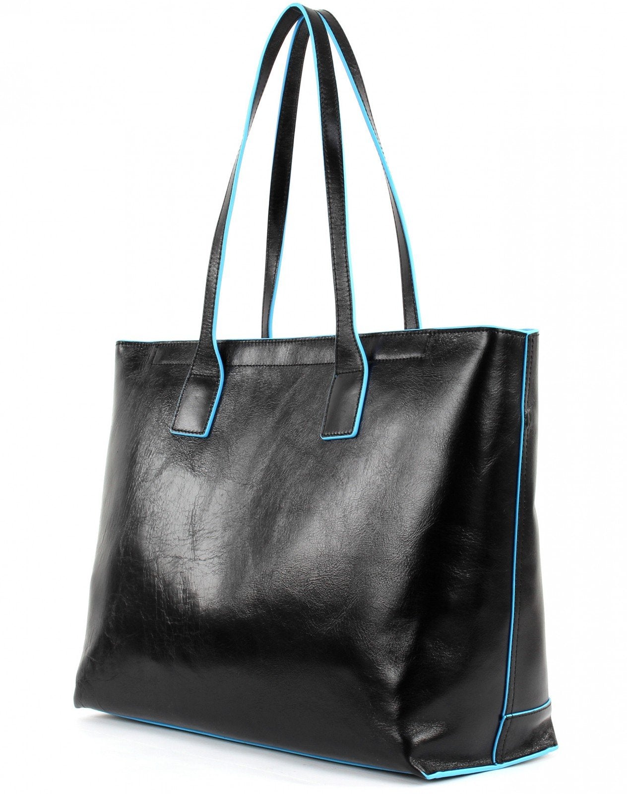 PIQUADRO - Shopping bag con compartimento porta iPad mini B2 Nera