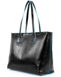 PIQUADRO - Shopping bag con compartimento porta iPad mini B2 Nera