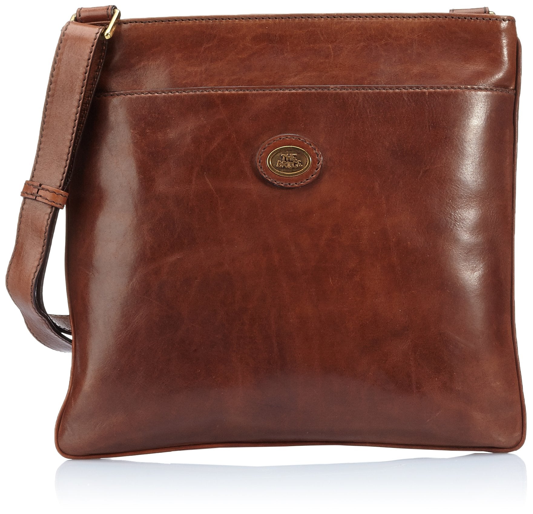 THE BRIDGE - Bandoliera 30 cm, Cuoio