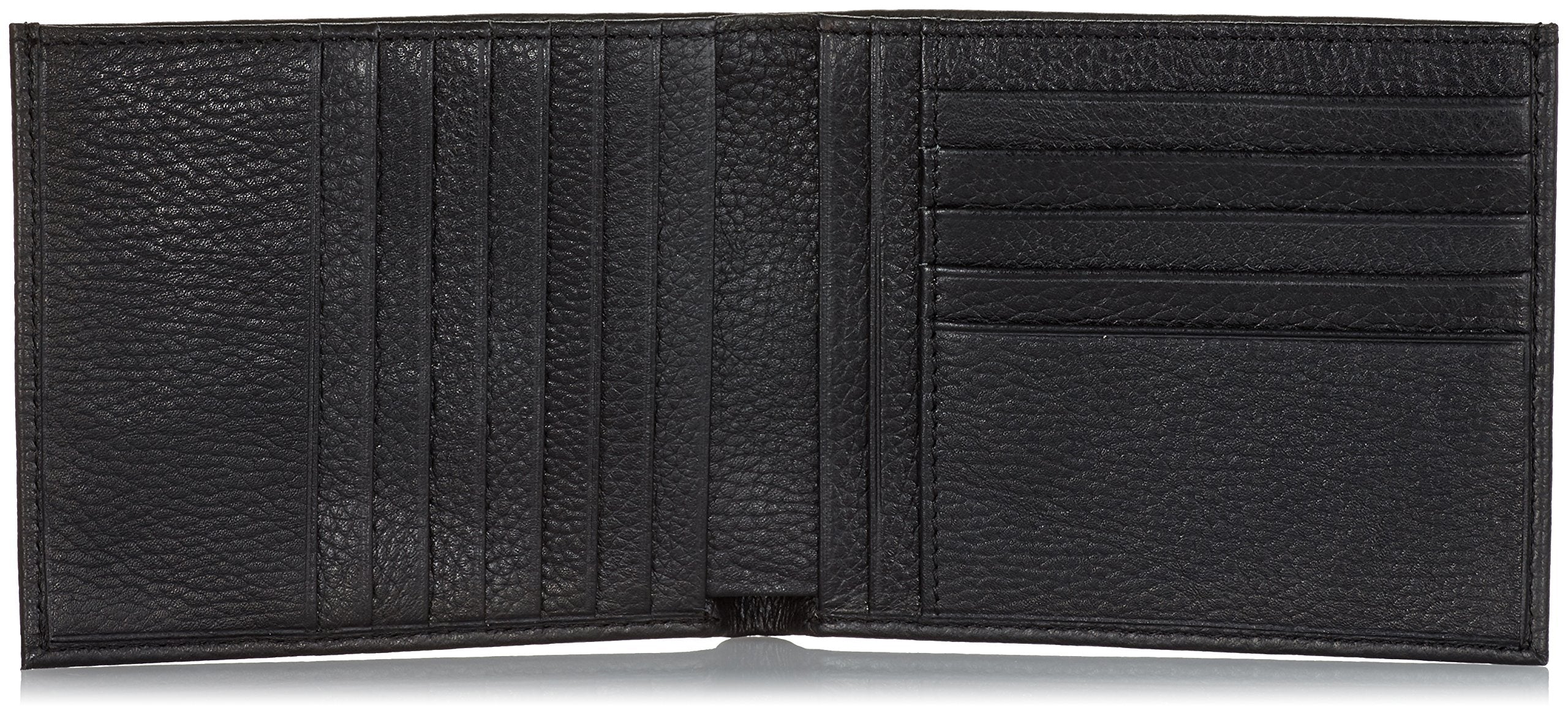 PIQUADRO - Portafoglio uomo porta carte in pelle martellata, Nero