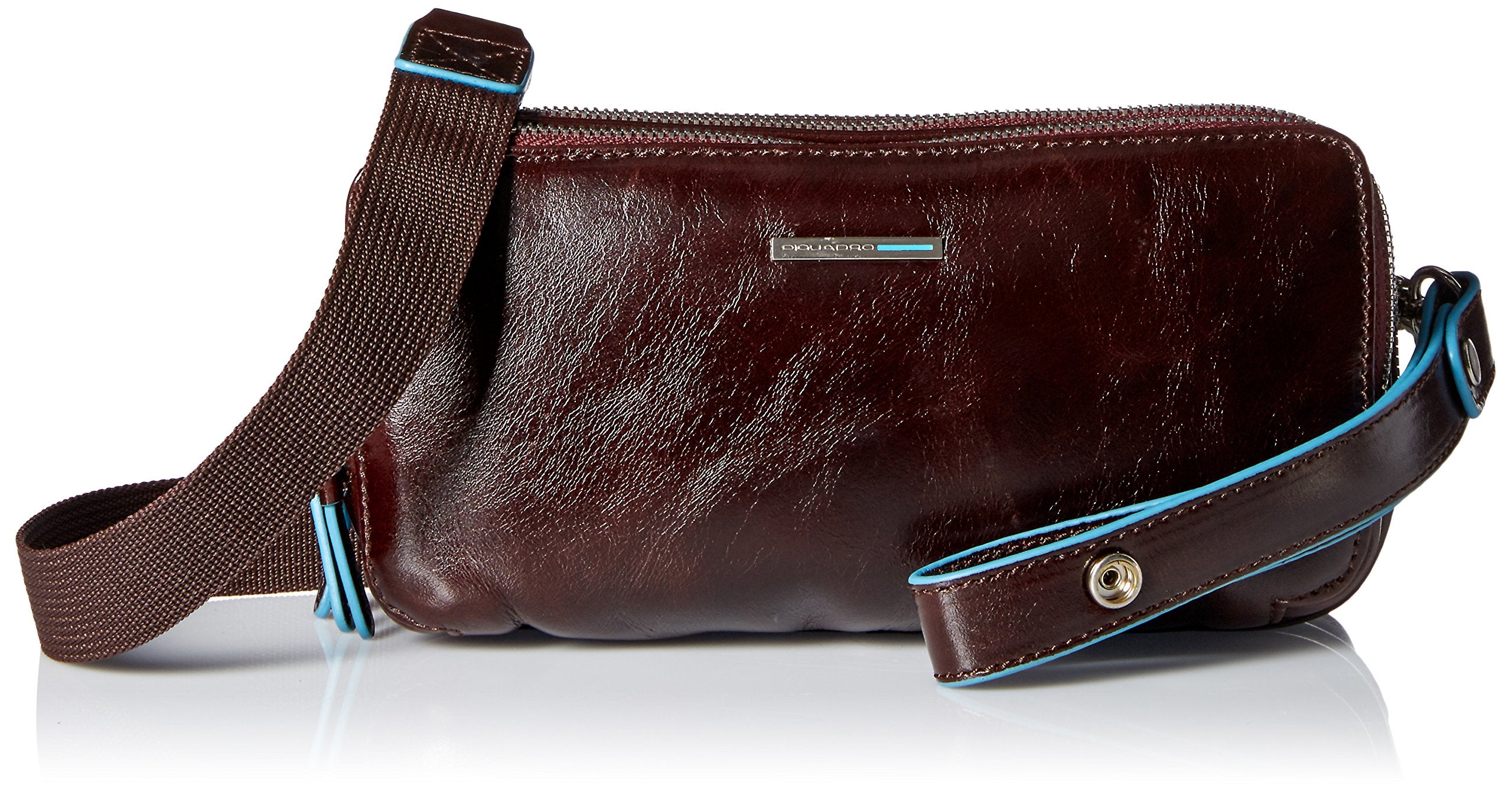 PIQUADRO - Astuccio a tre scomparti con polsiera removibile B2 Mogano