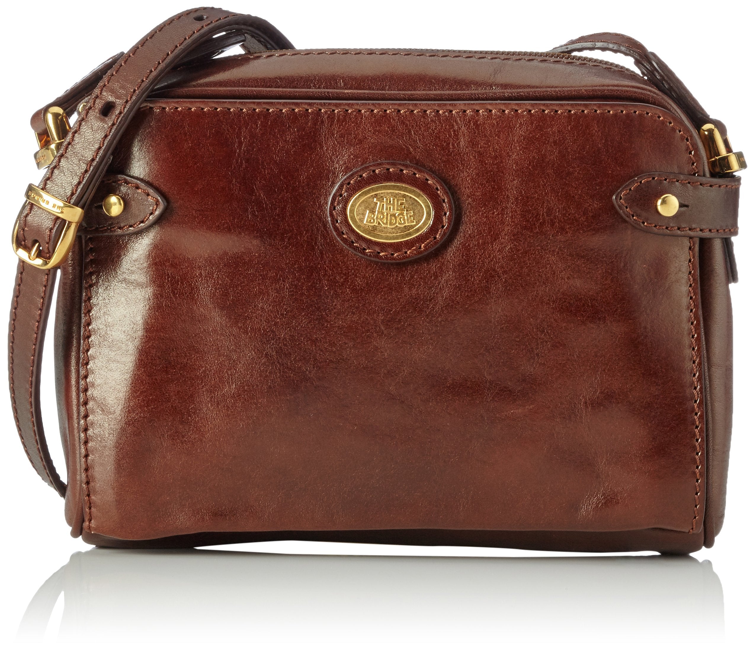 THE BRIDGE - Camera case linea story, Cuoio