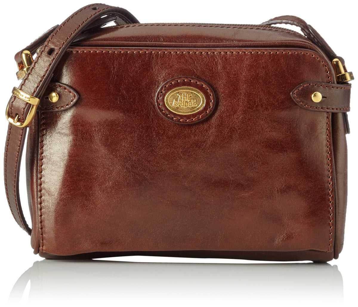 THE BRIDGE - Camera case linea story, Cuoio