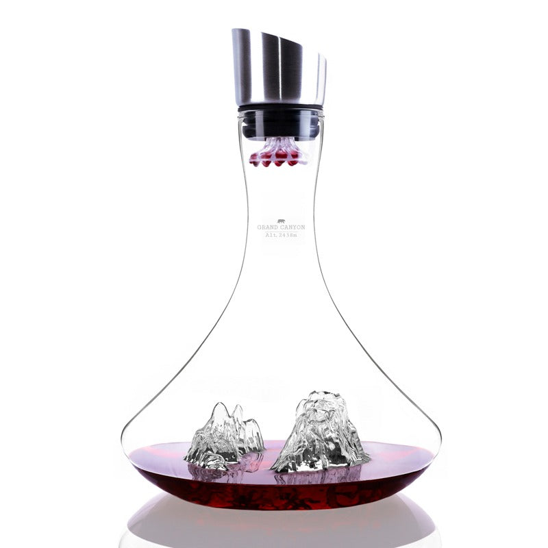 Alaskan Maker - Decanter in vetro borosilicato con topografia, Grand Kenyon