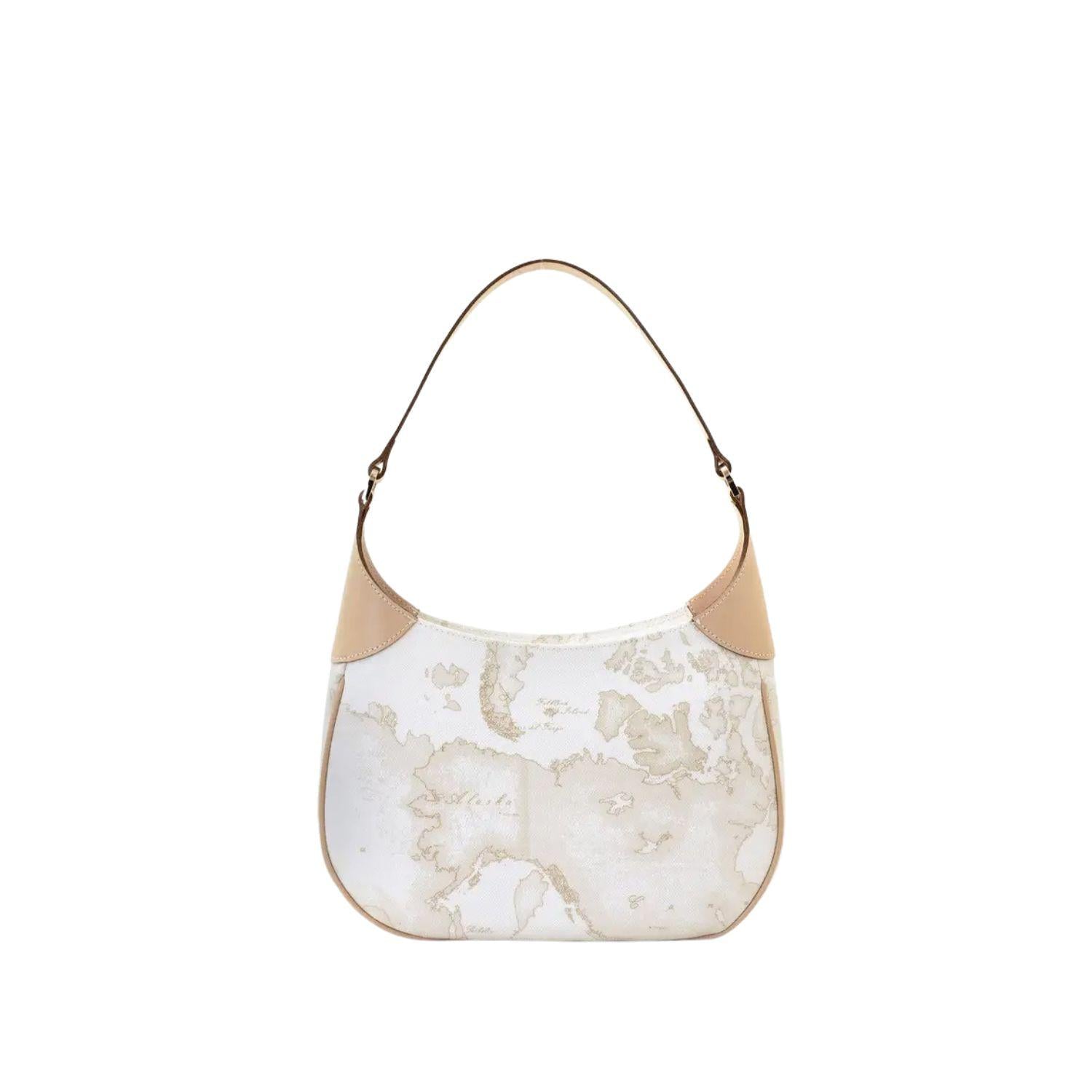 Borsa sottospalla hobo Geo White, Bianco