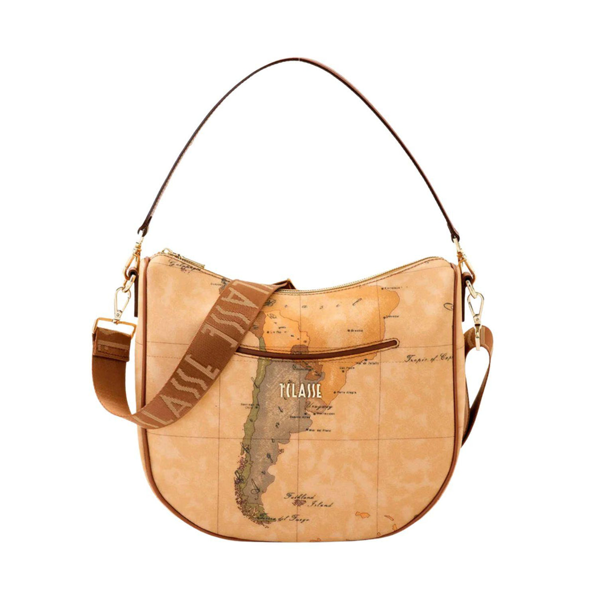 Alviero Martini - Borsa sottospalla in saffiano Geo Classic E068, Beige