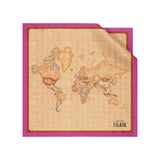 Foulard in seta Geo Classic 90x90, Fuxia