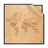 Foulard in seta Geo Classic 90x90, Nero