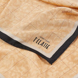 Foulard in seta Geo Classic 90x90, Nero