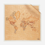 Foulard in seta Geo Classic 90x90, Avorio