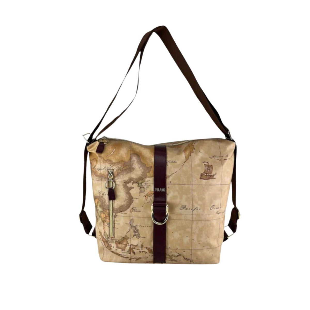 Soft borsa sottospalla doppia portabilità; Burgundy