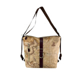 Soft borsa sottospalla doppia portabilità; Burgundy