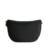 Tracolla a mezzaluna grande Stormy Nylon , Nera