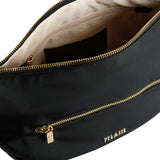 Tracolla a mezzaluna grande Stormy Nylon , Nera