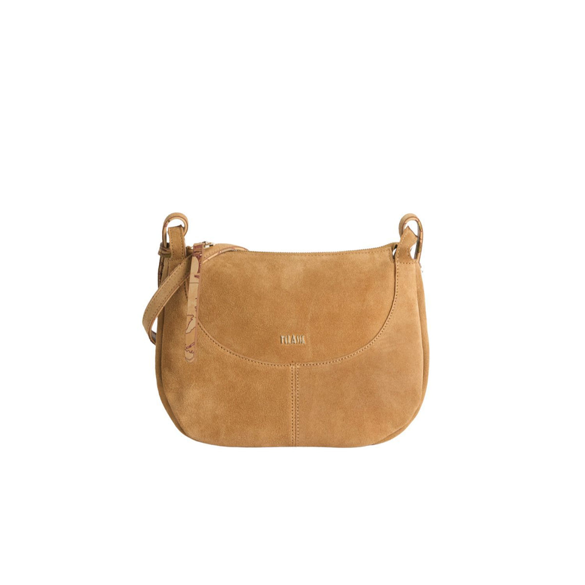 Alviero Martini - Borsa a tracolla Tribal Leather bandoliera, Tabacco