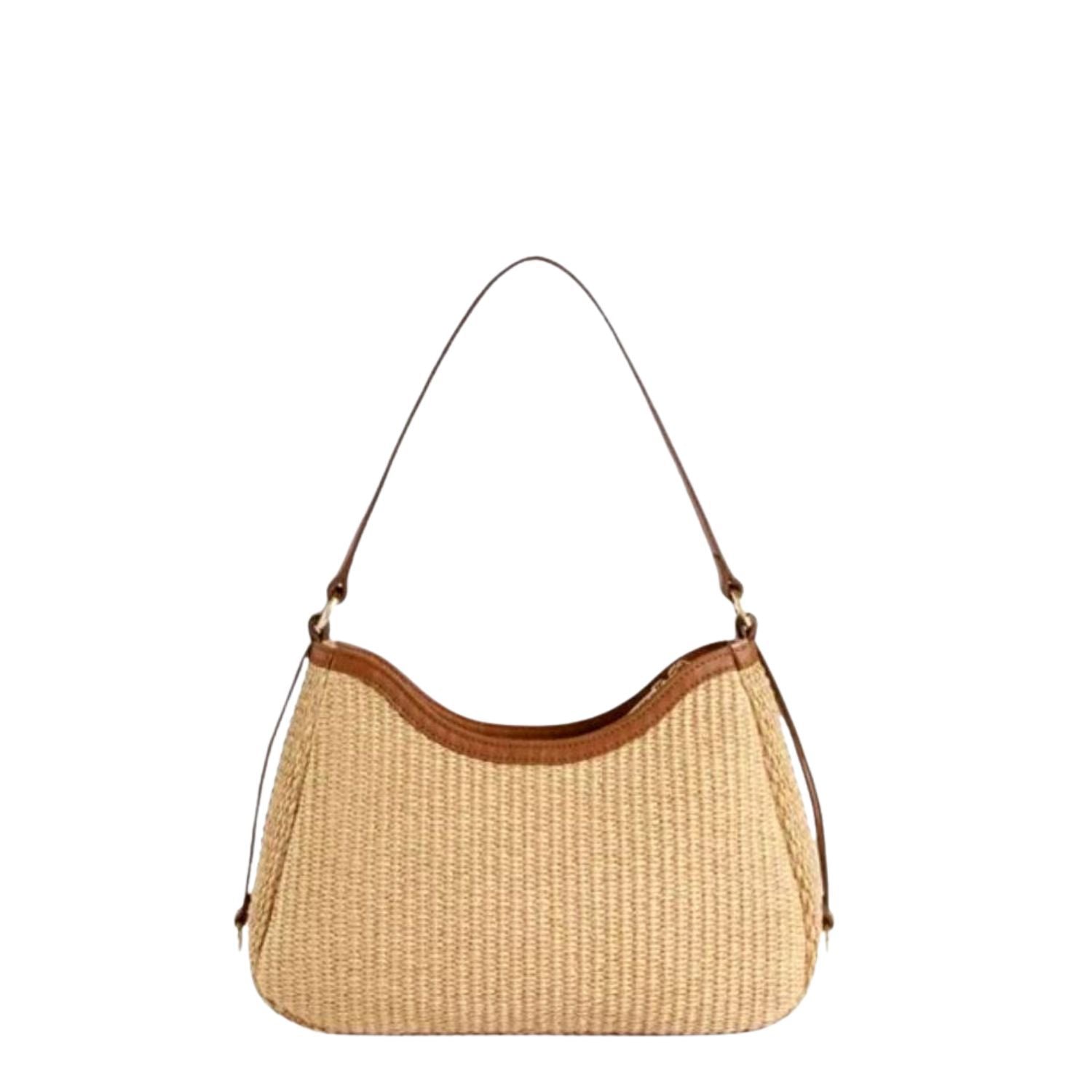 Alviero Martini - Sunny Rafia borsa sottospalla, Naturale