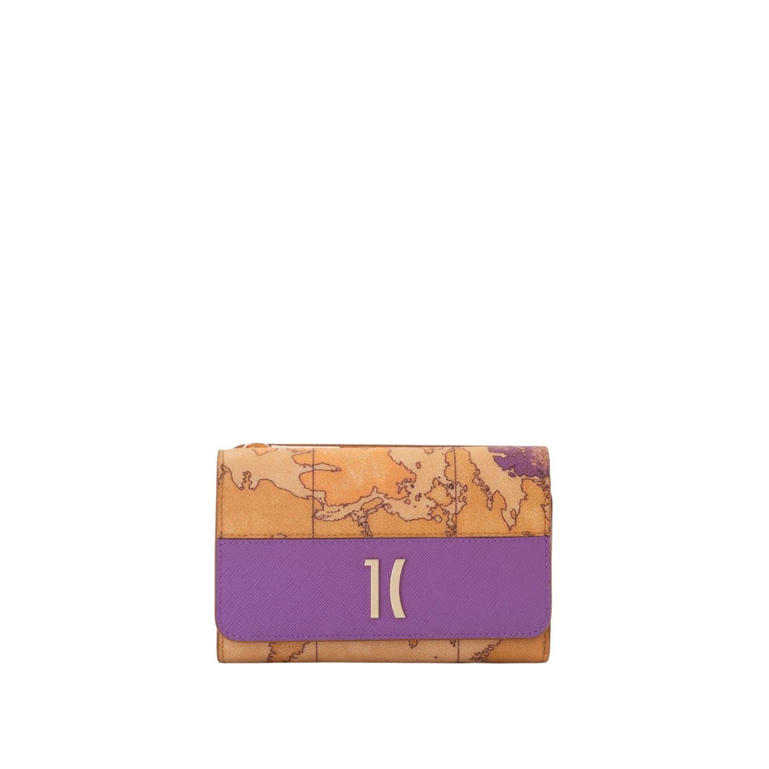 Alviero Martini - Geo Bougainville portafoglio bifolder medio, Viola Bougainville