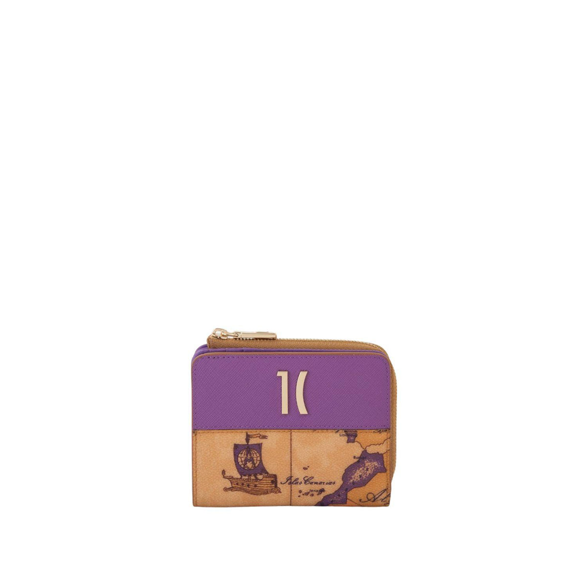 Alviero Martini - Geo Bougainville portafoglio zipfold piccolo Viola Bougainville