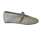 Patrizia Pepe - N.37 Ballerina con cinturino in laminato, Platino