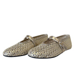 Patrizia Pepe - N.41 Ballerina con cinturino in laminato, Platino