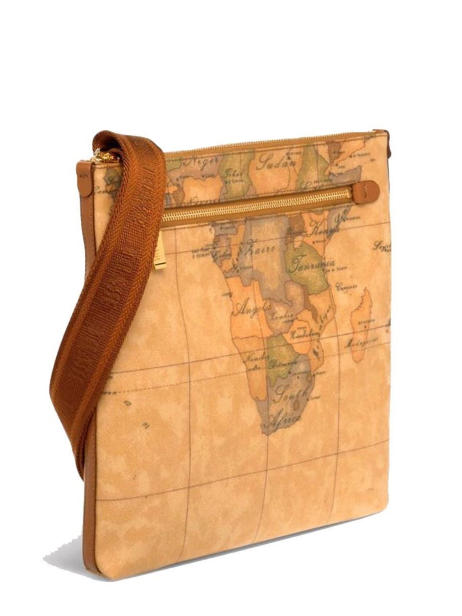ALVIERO MARTINI - Bandoliera Media a Tracolla linea Geo Classic E025, Beige